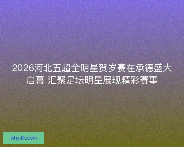 2026河北五超全明星贺岁赛在承德盛大启幕 汇聚足坛明星展现精彩赛事